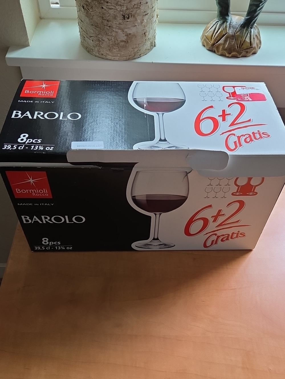 Bormioli Rocco Italian Crystal "Barolo" Wine Glasses – Rare 8-Piece Set